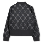 Sudadera con cremallera y logo HUGO 
                    NI&Ntilde;A