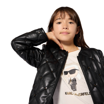 Camiseta de mangas cortas KARL LAGERFELD KIDS NI&Ntilde;A