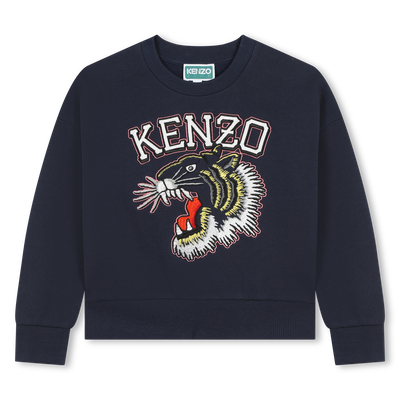 Sudadera de algod&oacute;n bordada KENZO KIDS NI&Ntilde;A