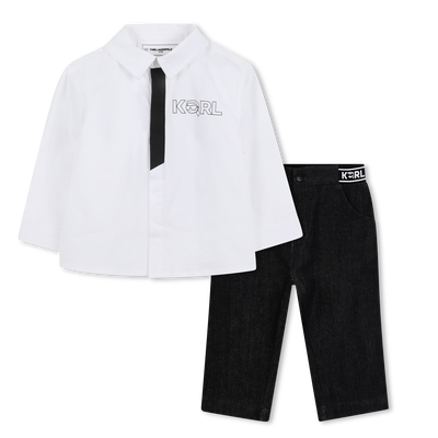 Conjunto de camisa y pantal&oacute;n KARL LAGERFELD KIDS NI&Ntilde;O