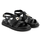 Sandalias de cuero con hebilla KARL LAGERFELD KIDS 
                    NI&Ntilde;A