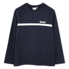 Camiseta de manga larga, MARINO, hi-res