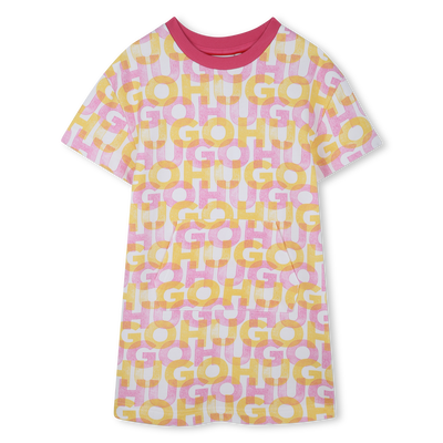 Vestido de mulet&oacute;n estampado HUGO NI&Ntilde;A