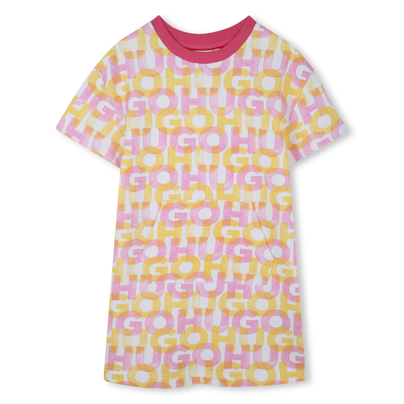 Vestido de mulet&oacute;n estampado HUGO 
                        NI&Ntilde;A