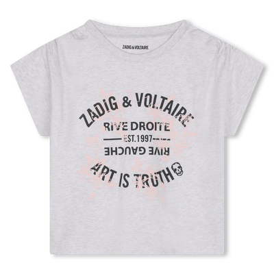 Camiseta de manga corta ZADIG & VOLTAIRE NI&Ntilde;A