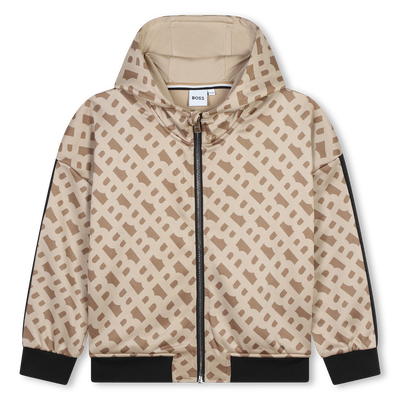 Chaqueta de jacquard y capucha BOSS NI&Ntilde;A