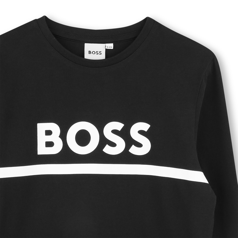 CAMISETA DE MANGA LARGA BOSS 
                        NI&Ntilde;O