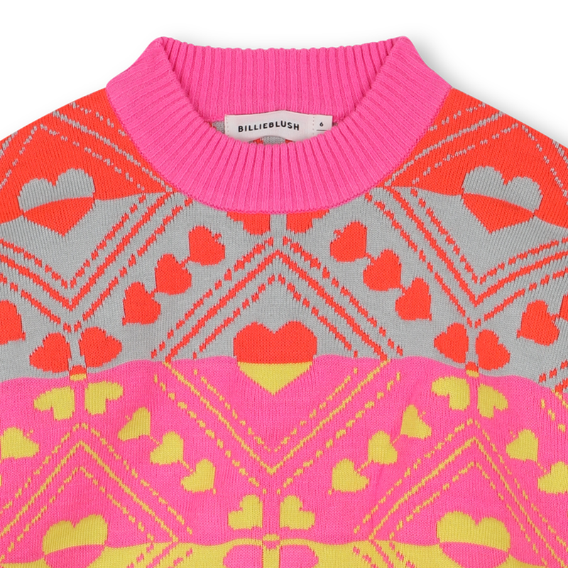 Jersey de punto con motivos de corazones BILLIEBLUSH 
                        NI&Ntilde;A