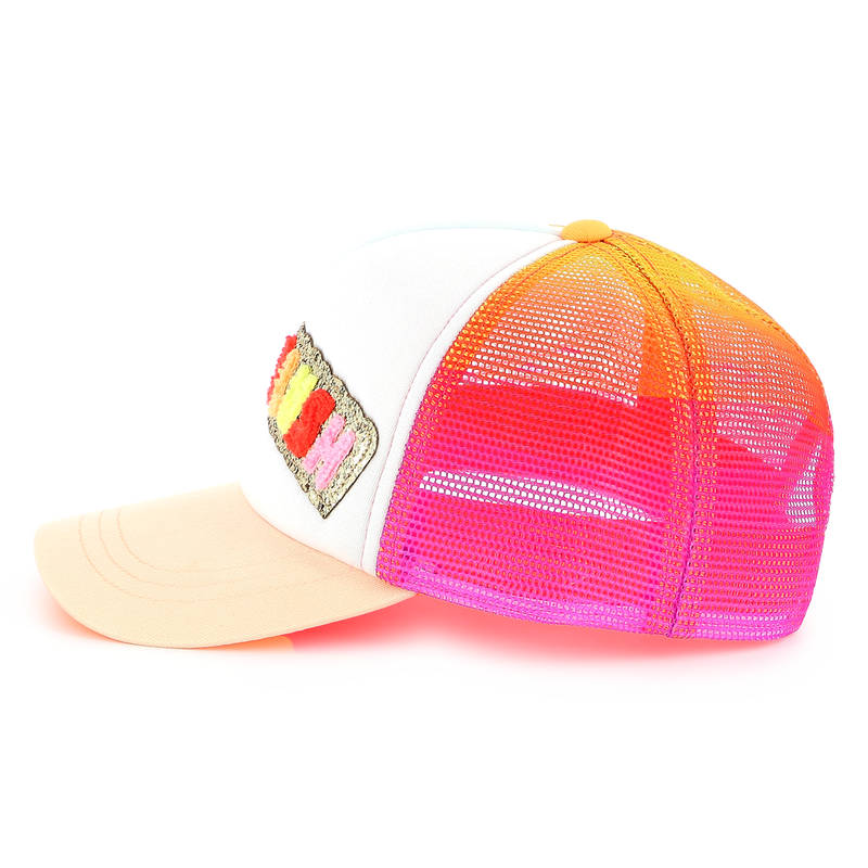 Gorra parche de tejido rizado BILLIEBLUSH 
                        NI&Ntilde;A