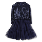 Vestido bimaterial BILLIEBLUSH 
                    NI&Ntilde;A