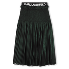Falda midi plisada e irisada KARL LAGERFELD KIDS 
                    NI&Ntilde;A