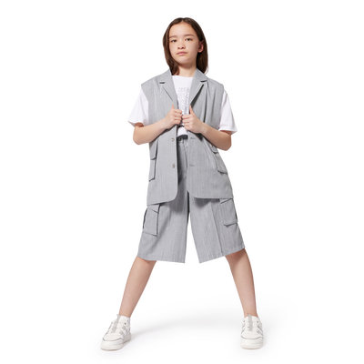 Pantal&oacute;n corto de rayas DKNY NI&Ntilde;A