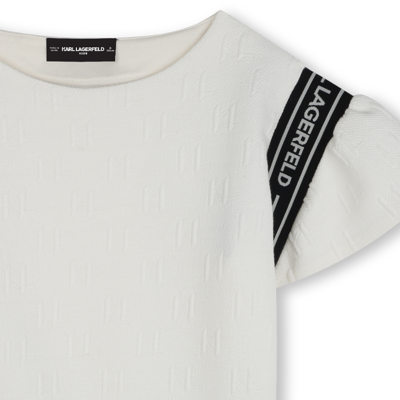 Camiseta mangas avolantadas KARL LAGERFELD KIDS 
                        NI&Ntilde;A