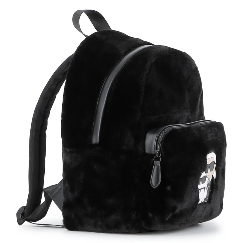 Mochila peque&ntilde;a de vell&oacute;n esponjoso KARL LAGERFELD KIDS 
                        NI&Ntilde;A