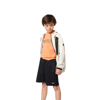 Camiseta algod&oacute;n y manga corta BOSS NI&Ntilde;O