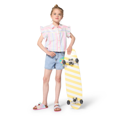 CAMISA DE RAYAS CON MANGAS CON VOLANTES BILLIEBLUSH NI&Ntilde;A