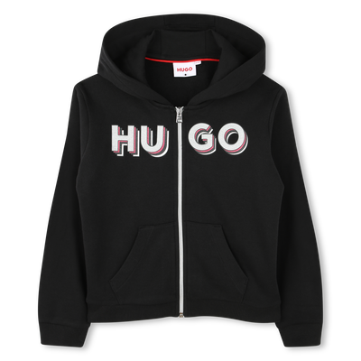 Sudadera cremallera y capucha HUGO NI&Ntilde;A