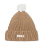 Gorro de punto con pomp&oacute;n, GALLETA, hi-res