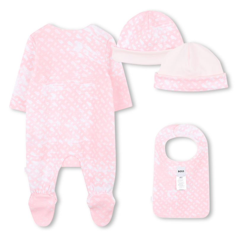 Conjunto de pijama, babero y gorro BOSS 
                        NI&Ntilde;A