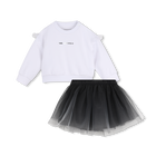 Conjunto de sudadera y falda KARL LAGERFELD KIDS 
                    NI&Ntilde;A