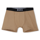 Pack de 2 calzoncillos b&oacute;xer de jersey BOSS 
                    NI&Ntilde;O