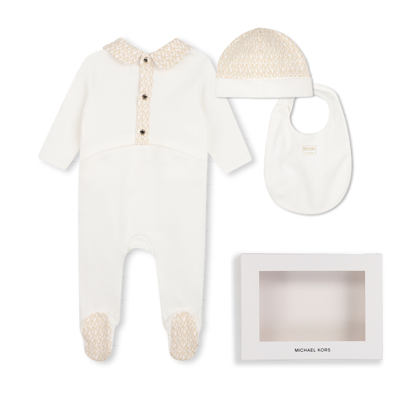 Conjunto de pijama, gorro y babero. MICHAEL KORS 
                        NI&Ntilde;A