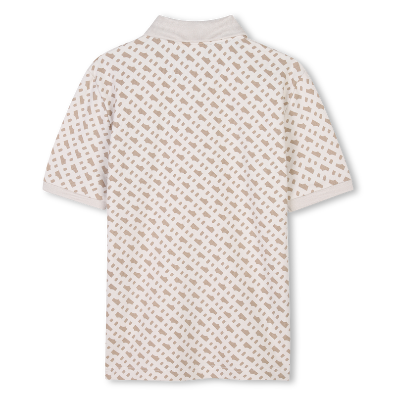 Polo recto estampado BOSS 
                        NI&Ntilde;O