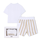 Conjunto camiseta + pantal&oacute;n corto BOSS 
                    NI&Ntilde;O
