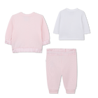 Conjunto de pantal&oacute;n, c&aacute;rdigan y camiseta BOSS 
                    NI&Ntilde;A