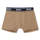 Pack de 3 calzoncillos b&oacute;xer de jersey BOSS 
                    NI&Ntilde;O