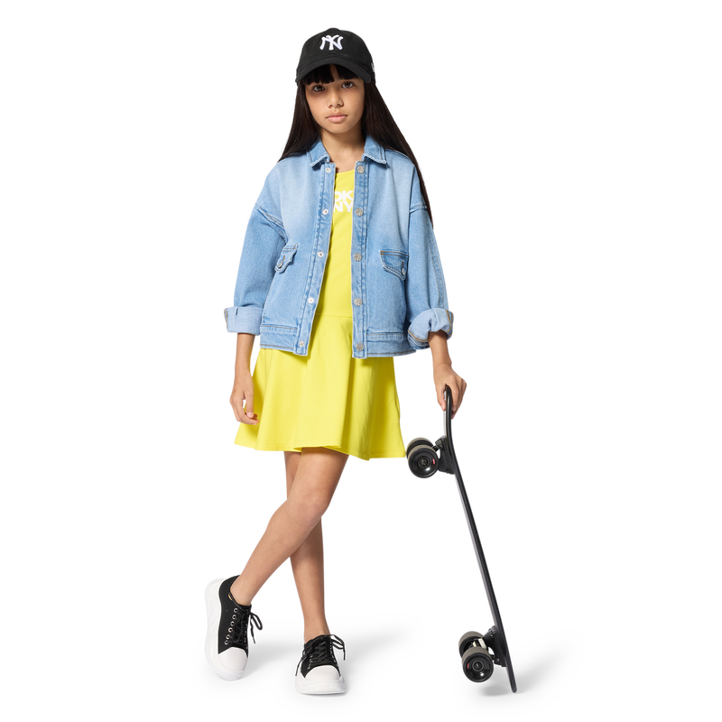 VESTIDO DE TIRANTES DKNY 
                        NI&Ntilde;A