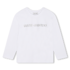 Camiseta de manga larga, BLANCO, hi-res