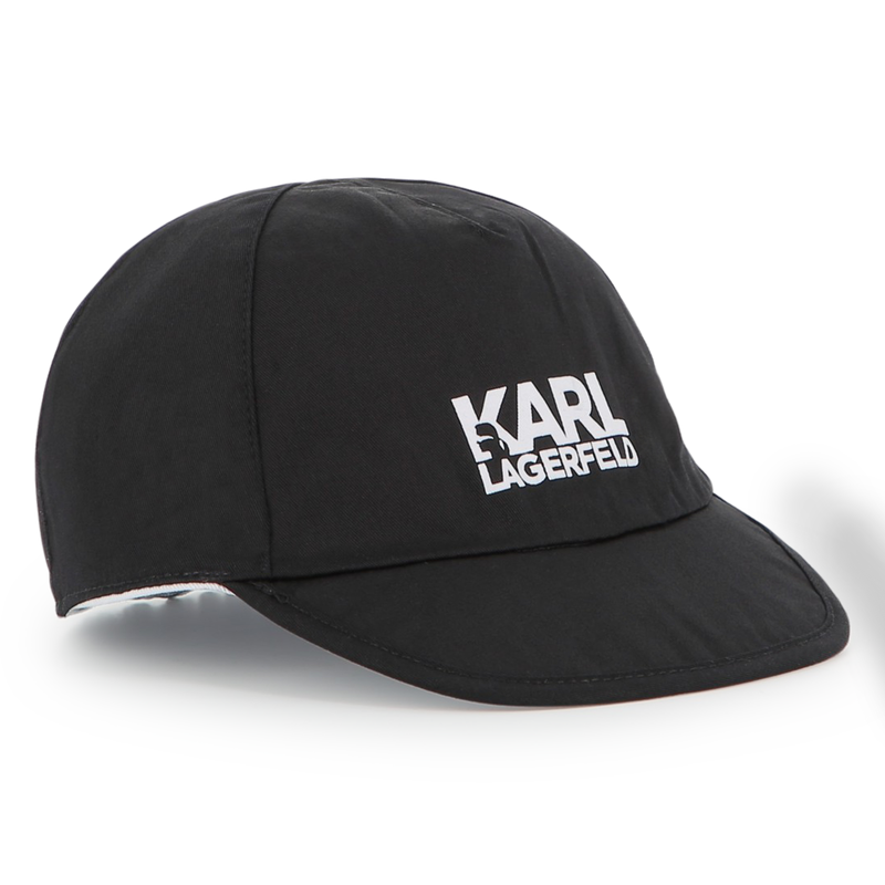 Gorra reversible de algodón KARL LARGERFELD KIDS 
                        NIÑO