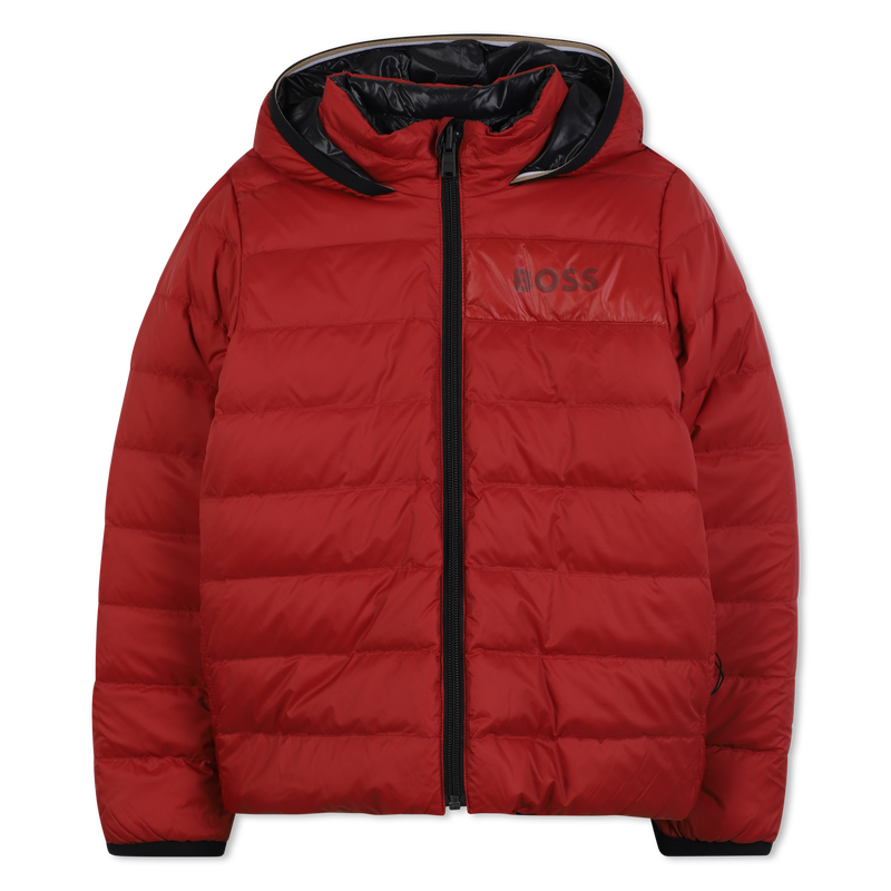 Plum&iacute;fero reversible con capucha BOSS 
                        NI&Ntilde;O