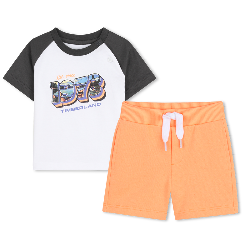 CONJUNTO DE CAMISETA Y PANTAL&Oacute;N CORTO TIMBERLAND 
                        NI&Ntilde;O