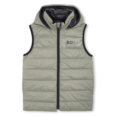 Chaqueta acolchada con capucha efecto flenn BOSS NIÑO