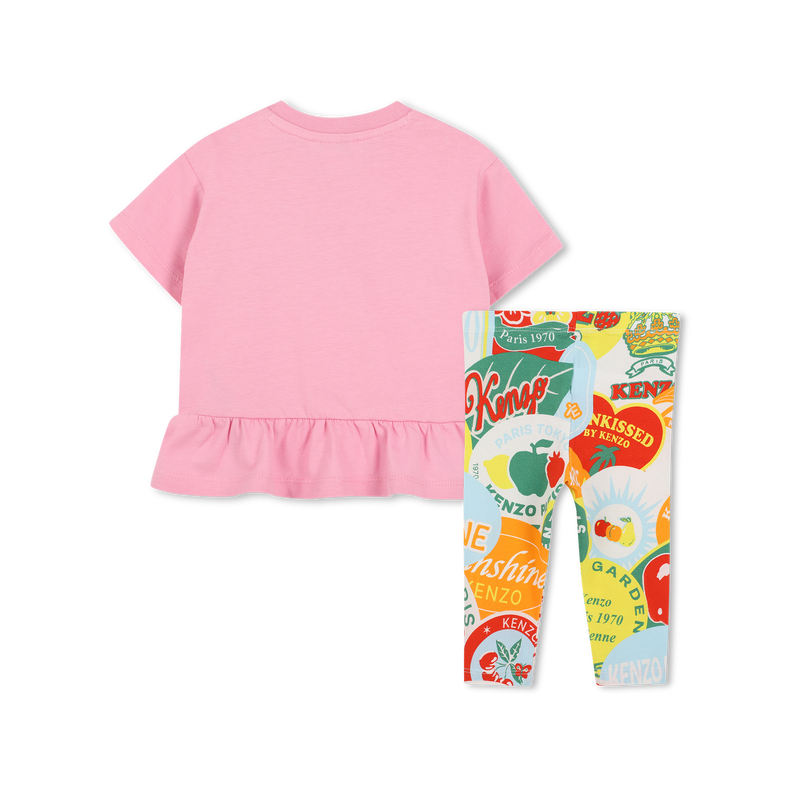 Camiseta y leggings de algod&oacute;n KENZO KIDS 
                        NI&Ntilde;A