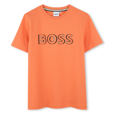 Camiseta algod&oacute;n y manga corta BOSS NI&Ntilde;O