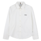 Camisa algod&oacute;n de manga larga BOSS 
                    NI&Ntilde;O