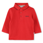 Polo de piqu&eacute; de algod&oacute;n, ROJO, hi-res