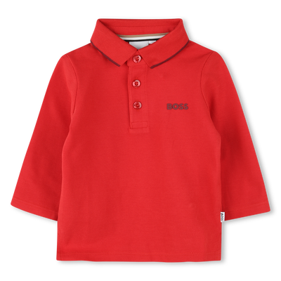 Polo de piqu&eacute; de algod&oacute;n BOSS NI&Ntilde;O