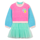 Vestido bimaterial BILLIEBLUSH 
                    NI&Ntilde;A