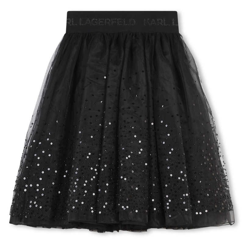Falda de tul con lentejuelas KARL LAGERFELD KIDS 
                        NI&Ntilde;A