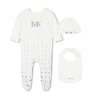 Pijama, gorro y babero algod&oacute;n MICHAEL KORS NI&Ntilde;A