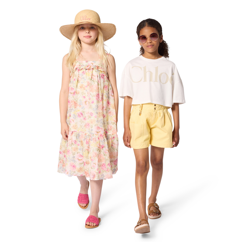 VESTIDO LARGO CON TIRANTES CHLOE 
                        NI&Ntilde;A