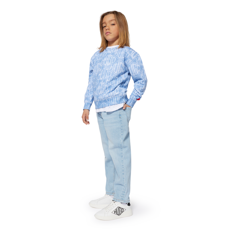 Vaquero amplio con 5 bolsillos HUGO 
                        NI&Ntilde;O