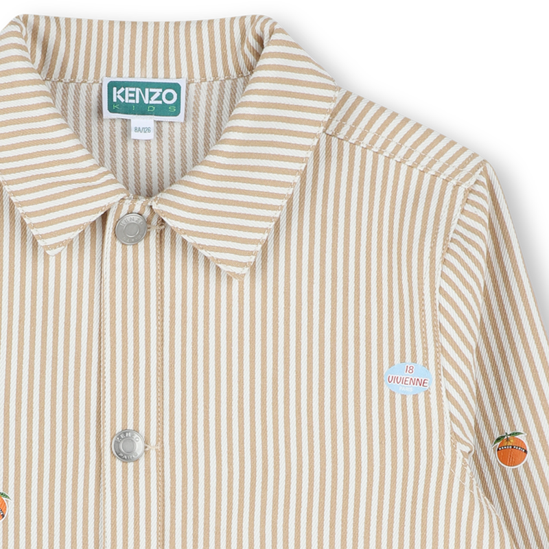 Chaqueta de sarga con rayas KENZO KIDS 
                        UNISEXO