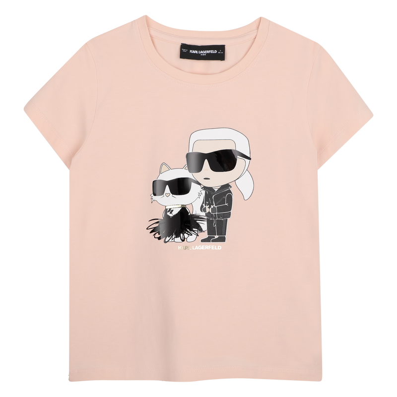 Camiseta de mangas cortas KARL LAGERFELD KIDS 
                        NI&Ntilde;A