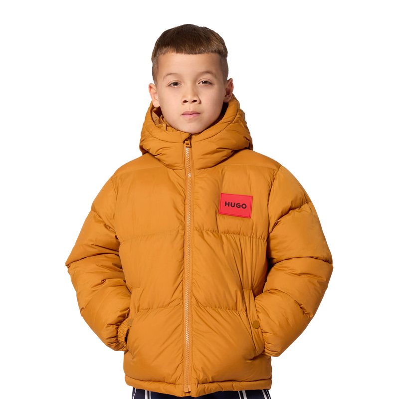 Chaqueta acolchada con capucha HUGO 
                        NI&Ntilde;O