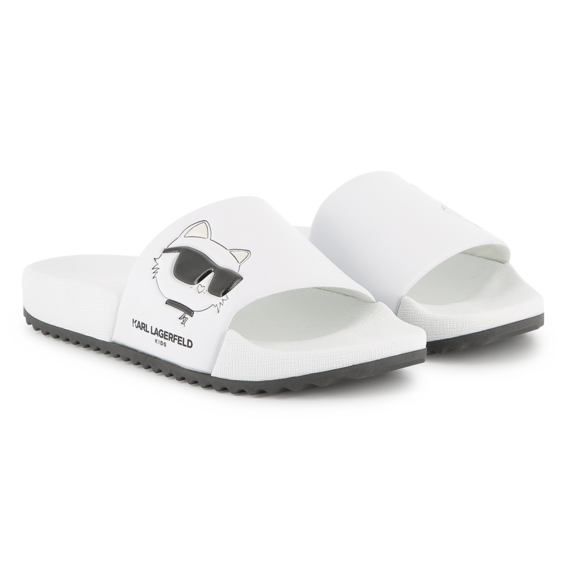 Chanclas con estampado KARL LARGERFELD KIDS 
                        NI&Ntilde;A